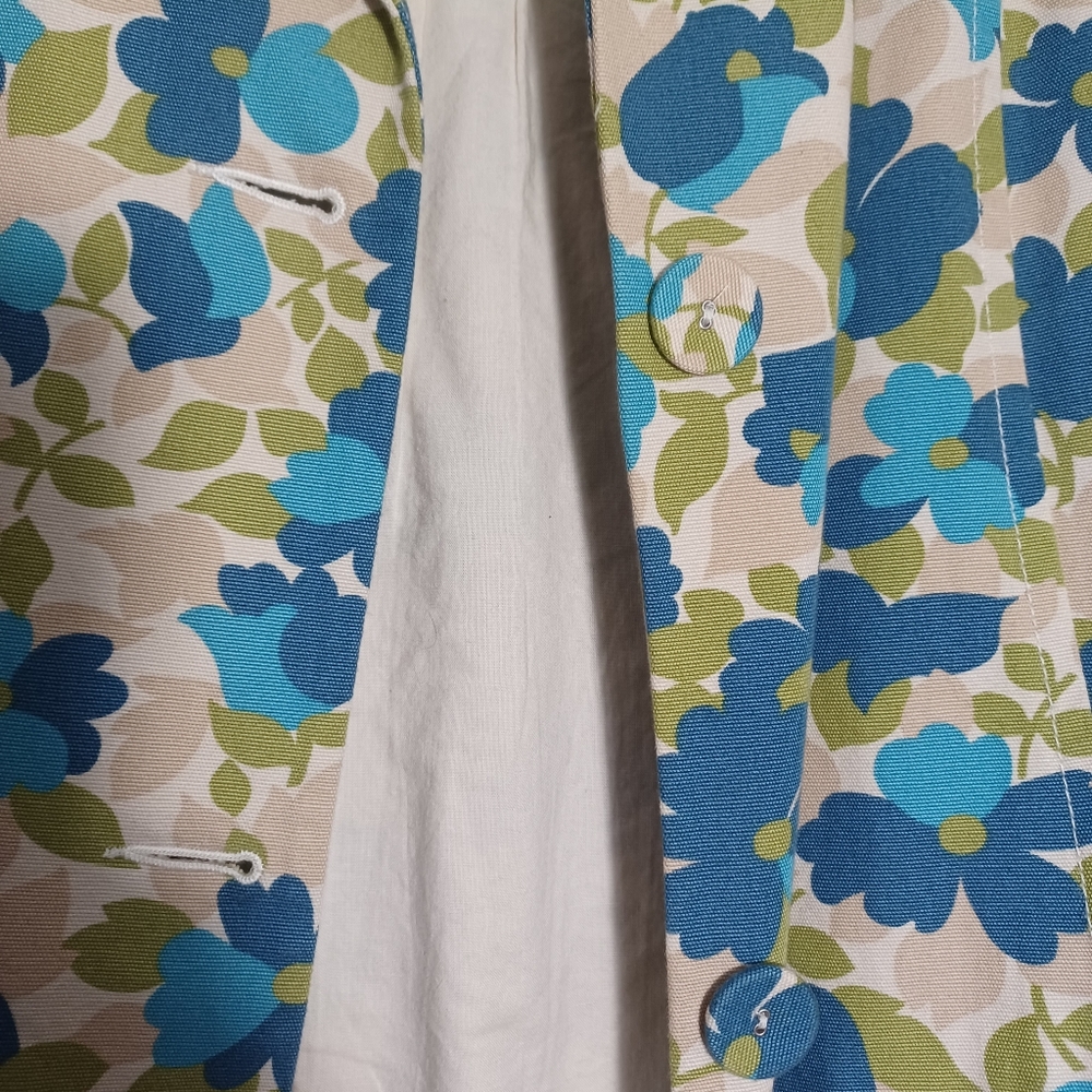 Old Navy Floral Cotton Trench - Picture 11 of 16